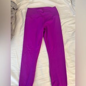 Bright purple Athleta leggings